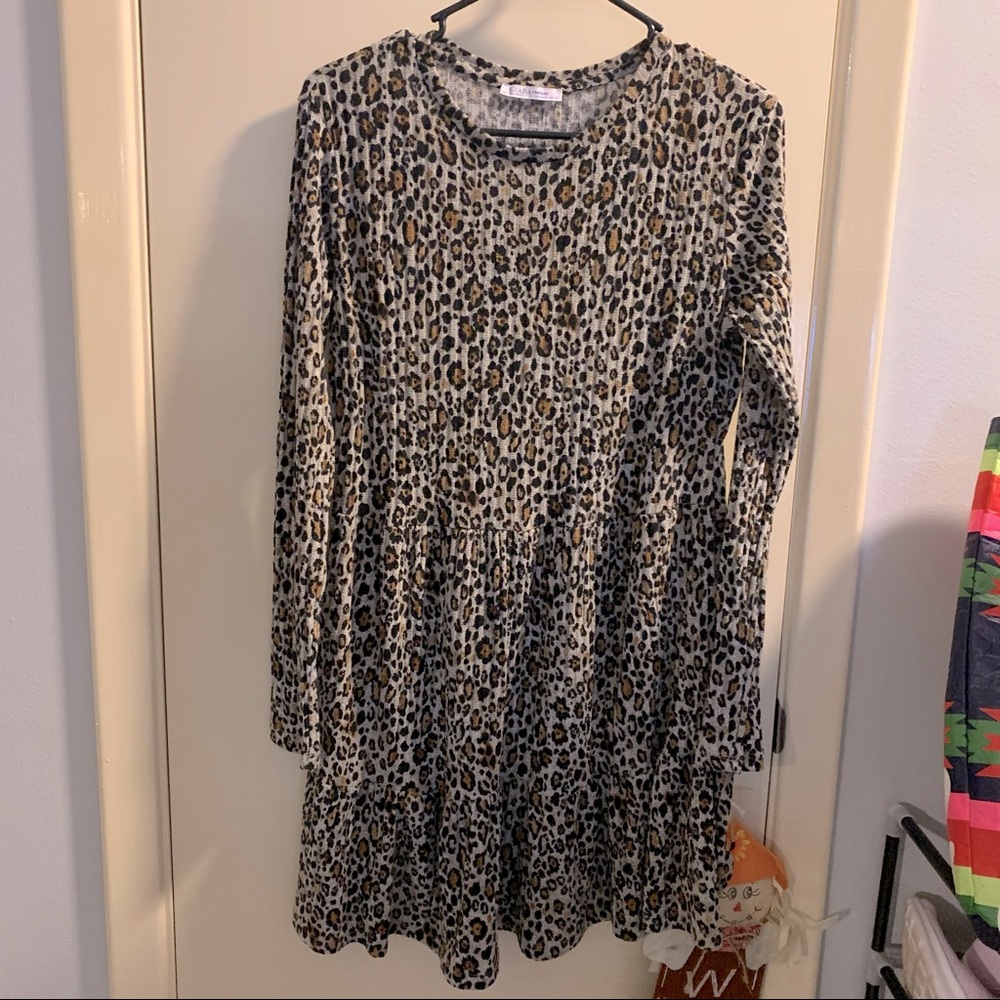 Zara cheetah print dress